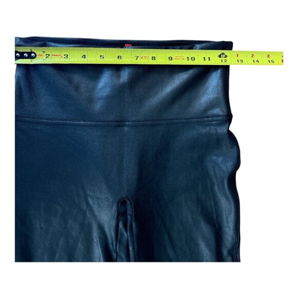 SPANX LEATHER LOOK LEGGINGS. SUPER COOL! SIZE M/M - Picture 6 of 6